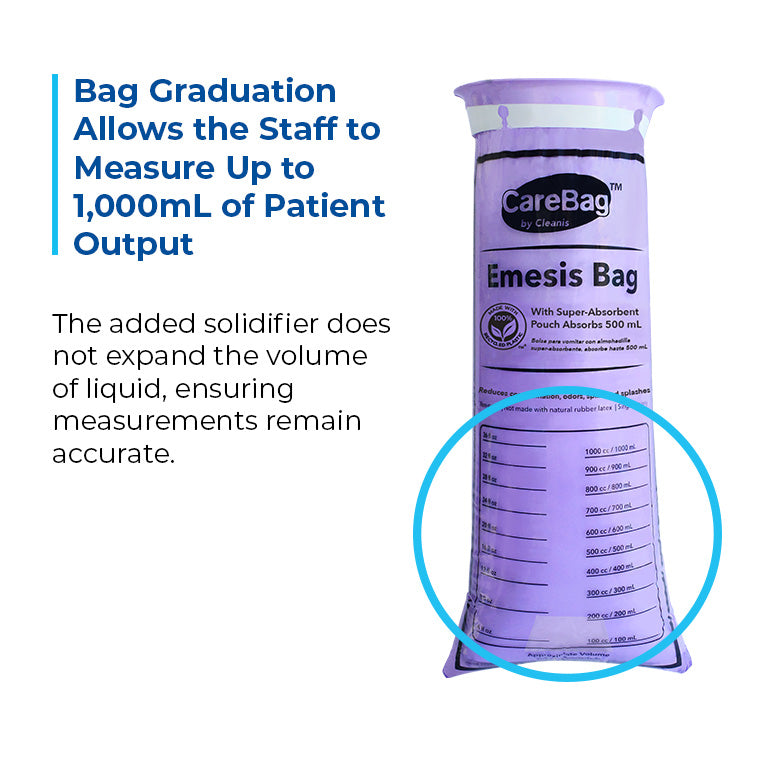 CareBag® Emesis Bag with Solidifier Pod - Case of 240