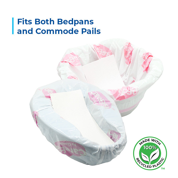 CareBag® Bedpan & Commode Pail Liner with Super-Absorbent Pad - Case of 360